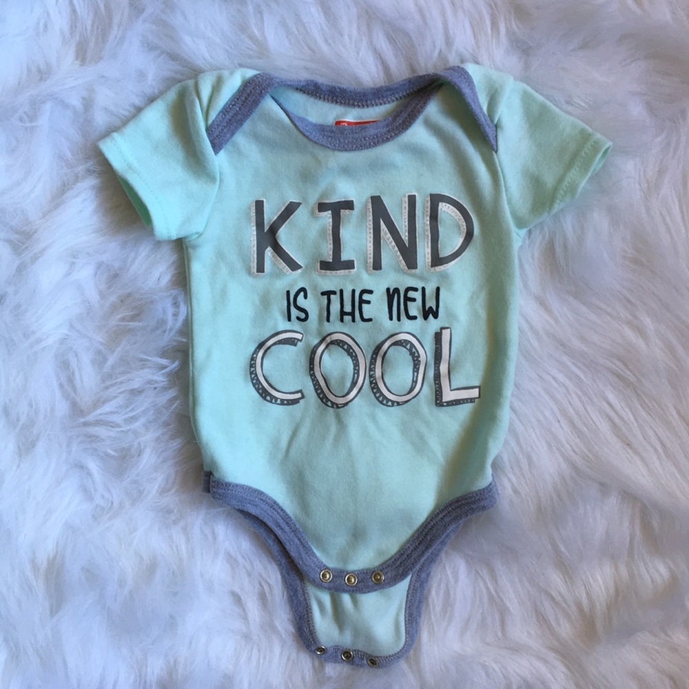 5 for $20 Cool Kid Onesie Mint Green